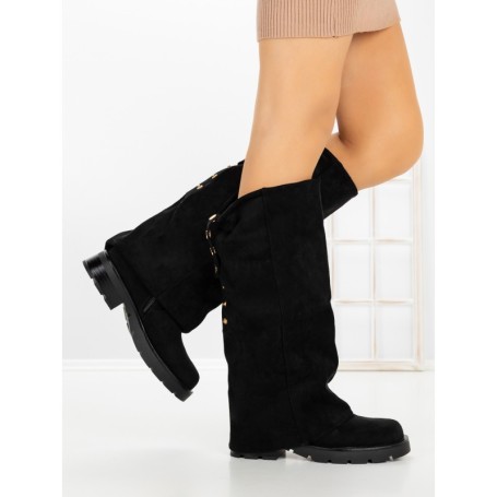 Cizme Dama cu talpa joasa 52279 BLACK | GALLEVANI