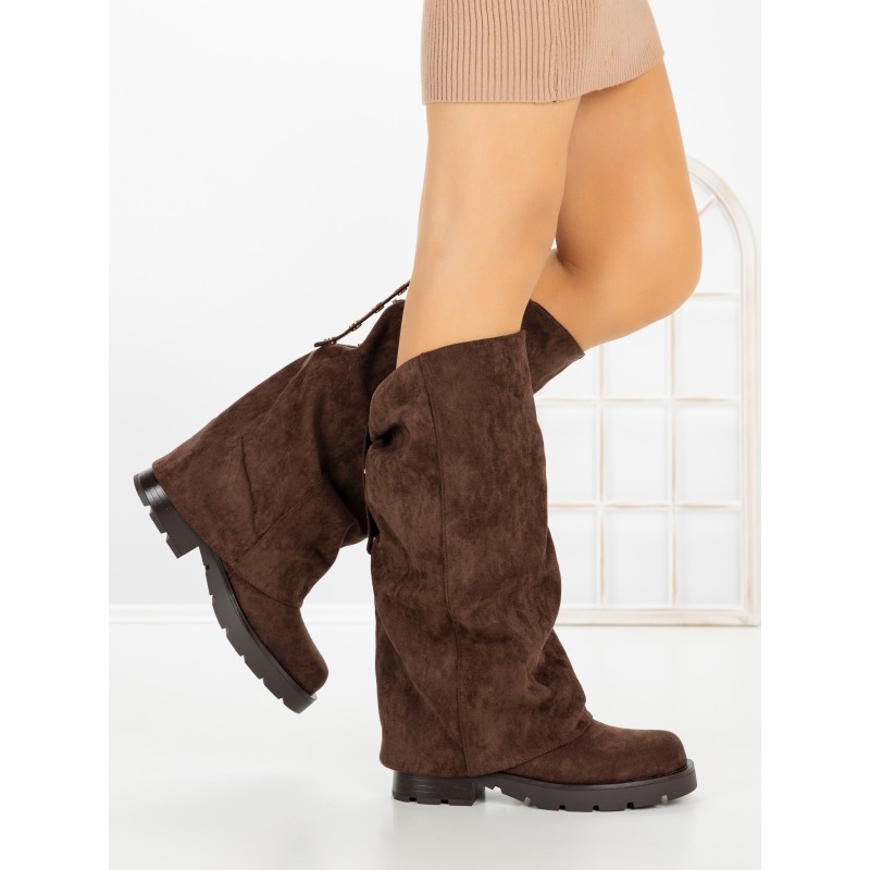 Cizme Dama cu talpa joasa 52279 BROWN | GALLEVANI