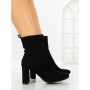 Botine cu Toc Gros 9063 BLACK | CM