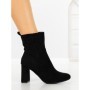 Botine cu Toc Gros 9063 BLACK | CM