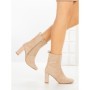 Botine cu Toc Gros 9063 TAUPE | CM