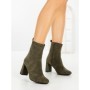 Botine cu Toc Gros 9063 GREEN | CM