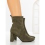 Botine cu Toc Gros 9063 GREEN | CM