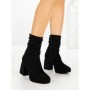 Botine cu Toc Gros 9111 BLACK | CM