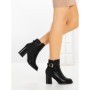 Botine cu Toc Gros 9137 BLACK | CM