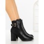 Botine cu Toc Gros 9137 BLACK | CM