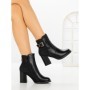 Botine cu Toc Gros 9137 BLACK | CM
