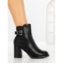 Botine cu Toc Gros 9137 BLACK | CM