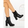 Botine cu Toc Gros 9128 BLACK | CM