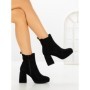 Botine cu Toc Gros 9110 BLACK | CM