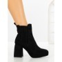 Botine cu Toc Gros 9110 BLACK | CM