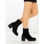 Botine cu Toc Gros 68263 BLACK | CM