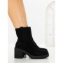 Botine cu Toc Gros 68263 BLACK | CM