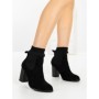 Botine cu Toc Gros 68192 BLACK | CM