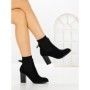 Botine cu Toc Gros 68192 BLACK | CM