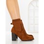 Botine cu Toc Gros 68192 CAMEL | CM