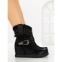 Ghete Dama cu Platforma 9706 BLACK | SEASOND
