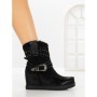 Ghete Dama cu Platforma 9706 BLACK | SEASOND