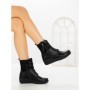 Ghete Dama cu Platforma 9810 BLACK | SEASOND