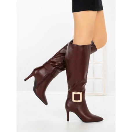 Cizme Dama cu Toc 1178 WINE | SEASOND