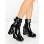 Botine cu Toc Gros 5730 BLACK | SEASOND