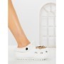 Papuci Dama cu Platforma F65 WHITE | L. DAY