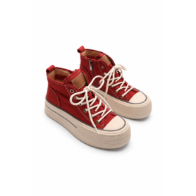 Pantofi Sport Dama din piele naturala 65389-1 RED | ADVANCER
