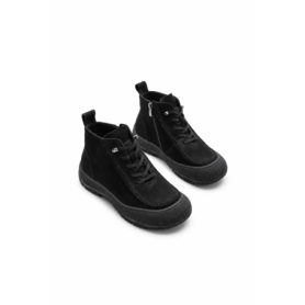 Ghete Dama din piele naturala 9517 BLACK | ADVANCER