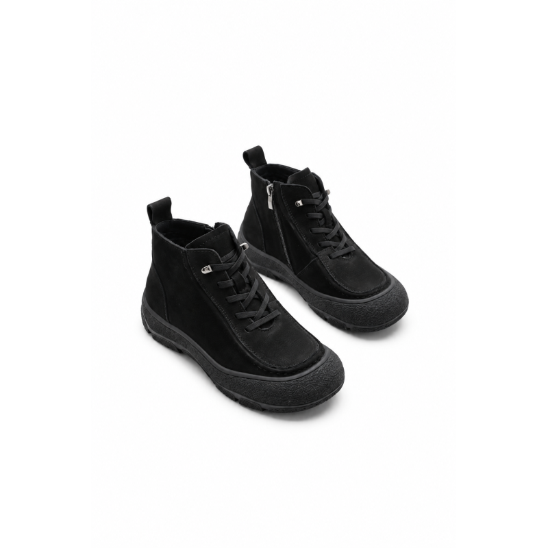 Ghete Dama din piele naturala 9517 BLACK | ADVANCER