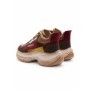 Pantofi Sport Dama din piele naturala HD7673 KHAKI-WINE | ADVANCER