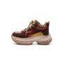 Pantofi Sport Dama din piele naturala HD7673 KHAKI-WINE | ADVANCER