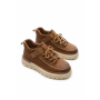 Ghete Barbati din piele naturala R028-1 KHAKI | ADVANCER