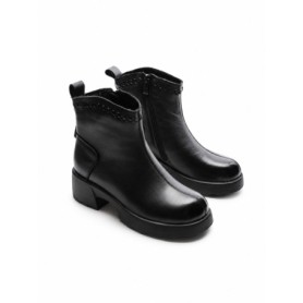 Ghete Dama din piele naturala M5221-2 BLACK | ADVANCER