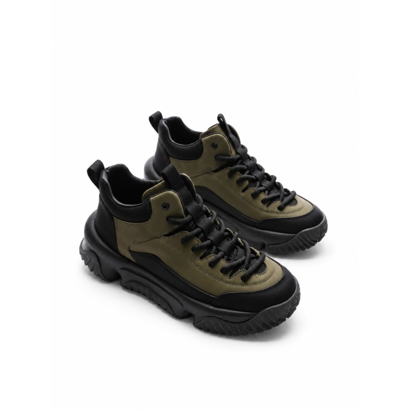 Ghete Barbati din piele naturala 01701 GREEN | ADVANCER