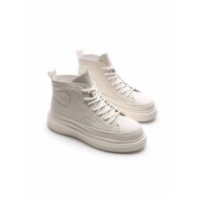 Ghete Barbati din piele naturala 7789 WHITE | ADVANCER