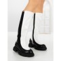 Cizme Dama cu talpa joasa YZ21-06 WHITE | H&D