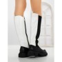Cizme Dama cu talpa joasa YZ21-06 WHITE | H&D