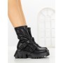 Ghete Dama cu Platforma YZ21-25 BLACK | H&D