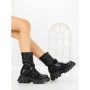 Ghete Dama cu Platforma YZ21-25 BLACK | H&D
