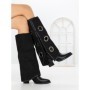 Cizme Dama cu Toc 6384 BLACK | SEASOND
