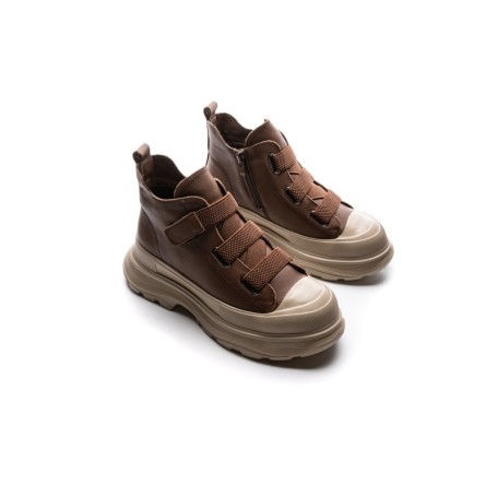 Ghete Dama din piele naturala 66082 BROWN | ADVANCER