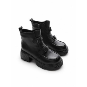 Ghete Dama din piele naturala 7194-6 BLACK | ADVANCER