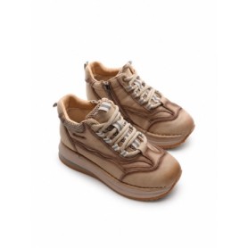 Ghete Dama din piele naturala A007 APRICOT | ADVANCER