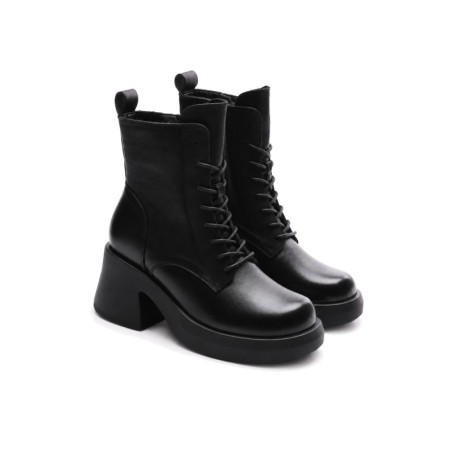 Ghete Dama din piele naturala M5307 BLACK | ADVANCER
