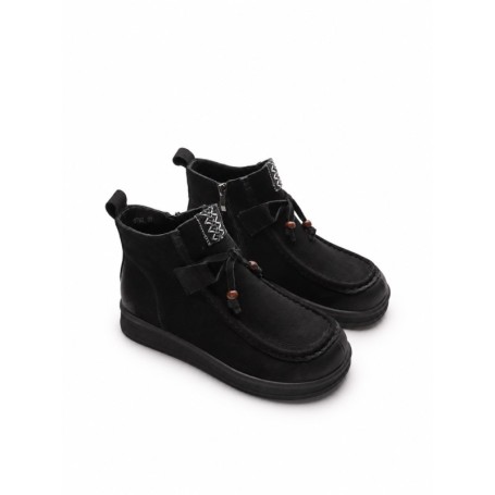 Ghete Dama din piele naturala 5782 BLACK | ADVANCER