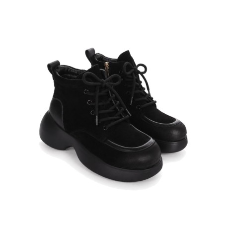 Ghete Dama din piele naturala 1575-2 BLACK | ADVANCER