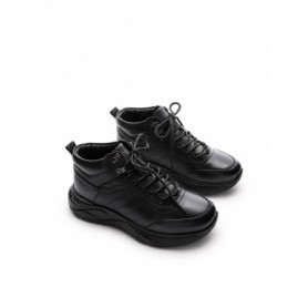 Ghete Barbati din piele naturala 35600 BLACK | ADVANCER