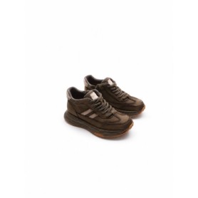 Pantofi Sport Dama din piele naturala M7066 KHAKI | ADVANCER