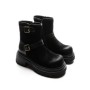 Ghete Dama din piele naturala 2810-2 BLACK | ADVANCER