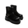 Ghete Dama din piele naturala 2810-2 BLACK | ADVANCER